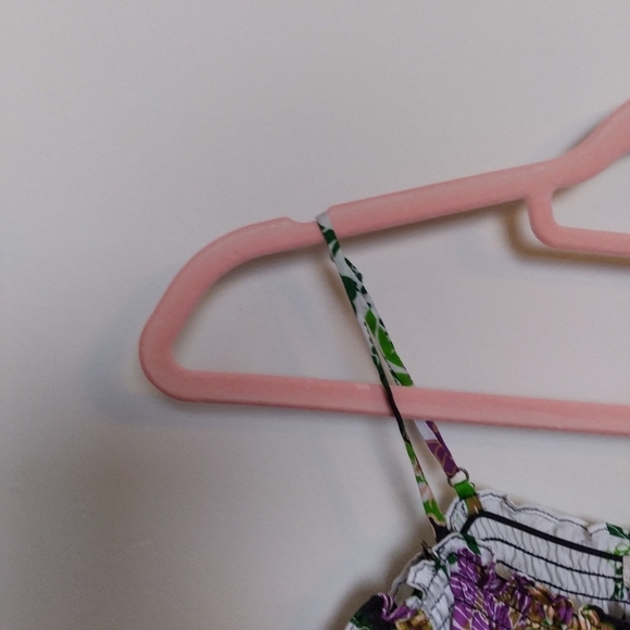 Arden B Oversized Floral Satin Off the Shoulder Quarter Sleeve Blouse Size xs - Picture 7 of 10